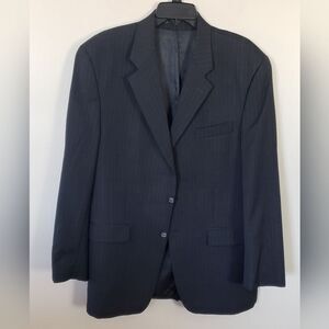 Lauren Ralph Lauren Men's Charcoal Gray and Blue Wool & Cashmere Blend S…